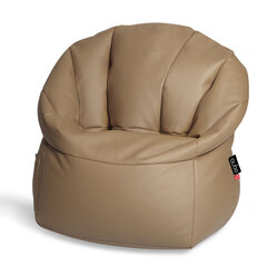 Кресло-мешок Qubo™ Shell, dэко-кожа, светло-коричневое цена и информация | Кресла-мешки и пуфы | hansapost.ee