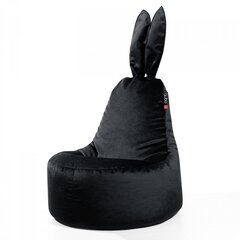 Кресло-мешок Qubo™ Daddy Rabbit, гобелен, черное цена и информация | Кресла-мешки и пуфы | hansapost.ee