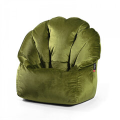 Кресло-мешок Qubo™ Shell, гобелен, зеленое цена и информация | Кресла-мешки и пуфы | hansapost.ee