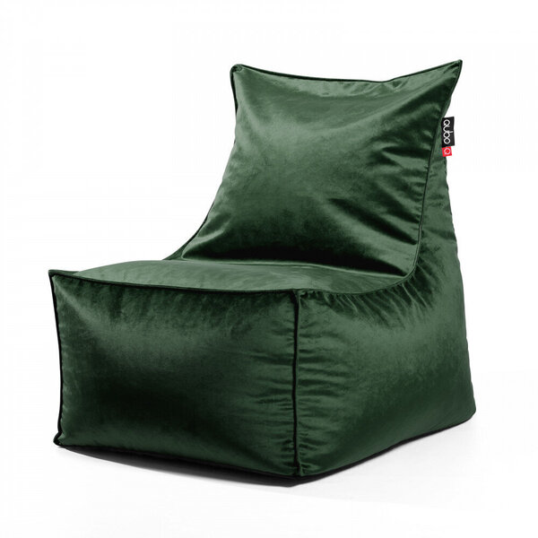 Кресло-мешок Qubo™ Burma, гобелен, темно-зеленое цена и информация | Кресла-мешки и пуфы | hansapost.ee
