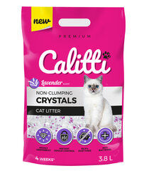 Силиконовый наполнитель Calitti Crystals Lavender, 3,8 л цена и информация | Наполнители для туалета | hansapost.ee