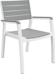 Aiatool Keter Harmony Armchair, valge/helehall hind ja info | Aiatoolid, rõdutoolid | hansapost.ee