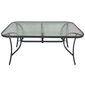 Laud Patio Genua 150x90cm, tumehall цена и информация | Aialauad | hansapost.ee