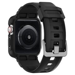 Spigen Rugged Armor ”PRO” Apple Watch 4 (44MM) Black (Black) цена и информация | Аксессуары для смарт-часов и браслетов | hansapost.ee