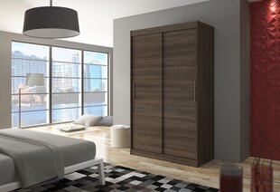 Riidekapp ADRK Furniture Collin, tumepruun цена и информация | Шкафы | hansapost.ee