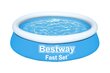 Täispuhutav bassein Bestway Fast Set, 183x51 cm, sinine hind ja info | Basseinid | hansapost.ee