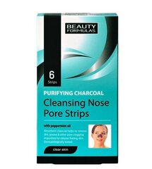 Очищающие полоски для пор в носу Beauty Formulas Skin Care, 6 шт. цена и информация | Маски для лица, патчи для глаз | hansapost.ee