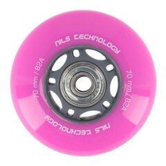 Rulluisu rattad Nils Extreme, PU 70x24 82A + ABEC-7 price and information | Roller skates and accessories | hansapost.ee