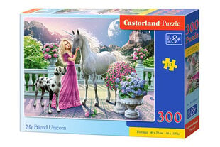 Pusle Puzzle Castorland, " My Friend Unicorn" 300-osaline hind ja info | Pusled lastele ja täiskasvanutele | hansapost.ee