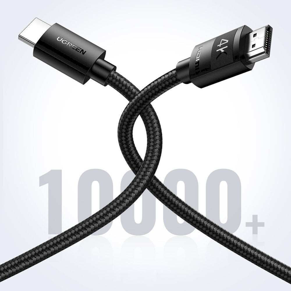 Ugreen HDMI 2.0 - HDMI 2.0 4K cable 2m black (HD119 40101) цена и информация | Mobiiltelefonide kaablid | hansapost.ee