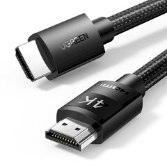 Ugreen HDMI 2.0 - HDMI 2.0 4K cable 2m black (HD119 40101) цена и информация | Borofone 43757-uniw | hansapost.ee