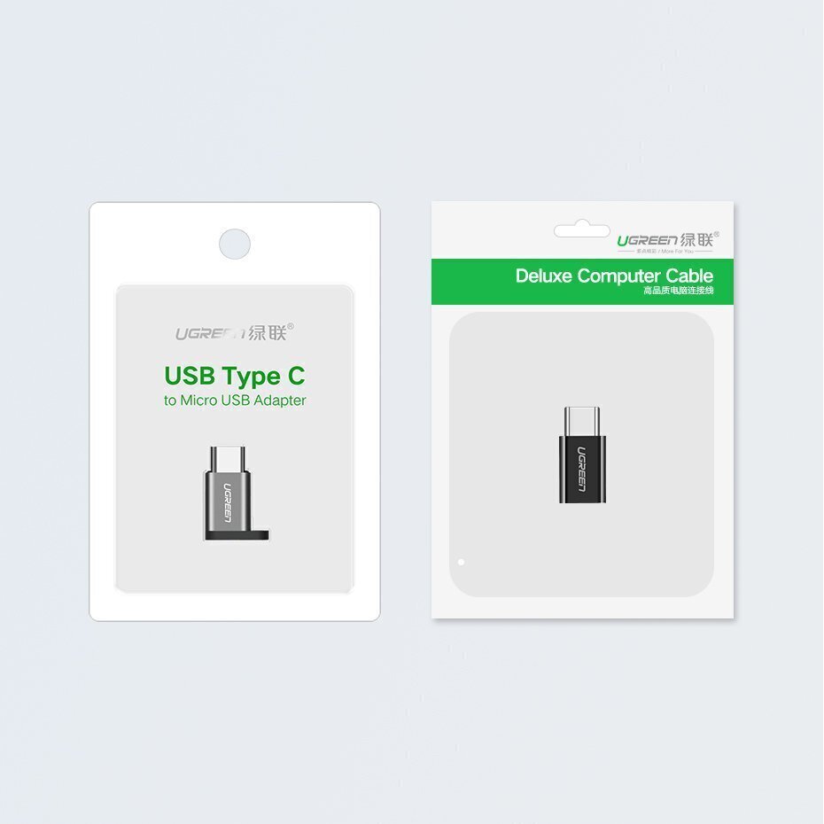 Ugren mikro-USB-C-tüüpi USB-USB-adapter valge (30154) hind ja info | USB adapterid ja jagajad | hansapost.ee