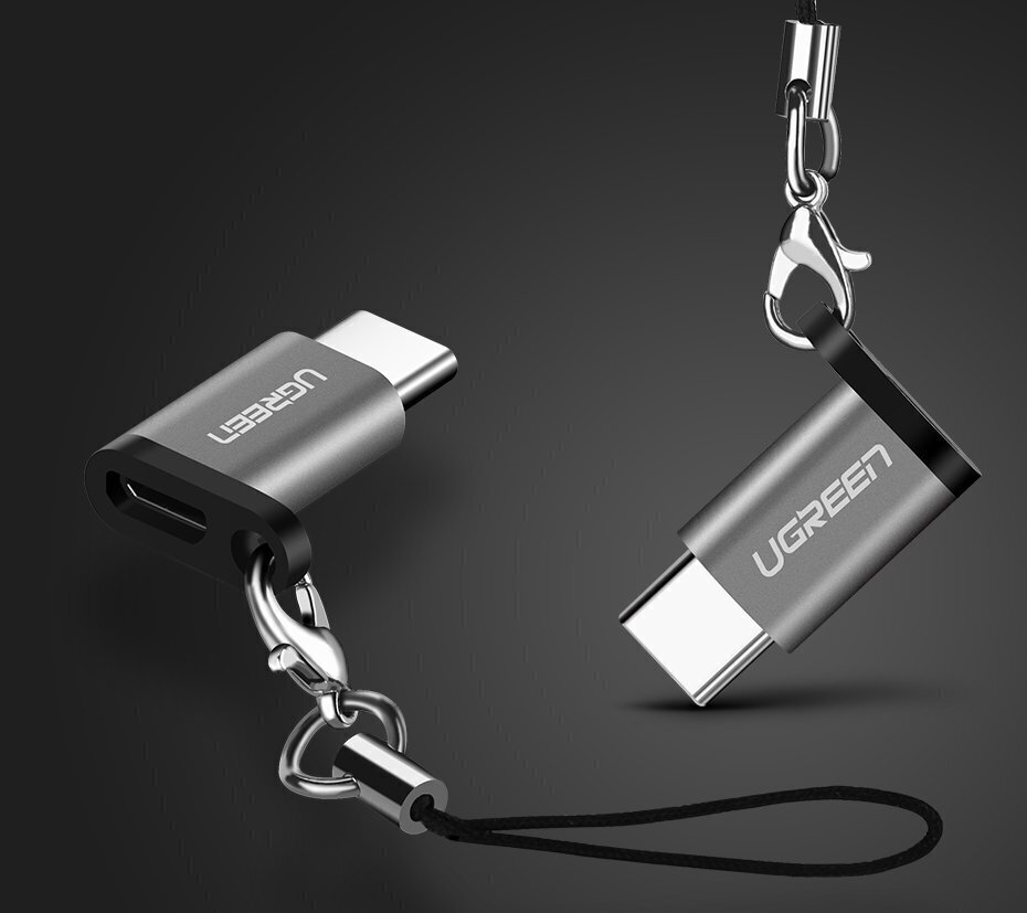 Ugren mikro-USB-C-tüüpi USB-USB-adapter valge (30154) hind ja info | USB adapterid ja jagajad | hansapost.ee