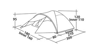 Telk Easy Camp Quasar 300, sinine hind ja info | Easy camp Sport, puhkus, matkamine | hansapost.ee