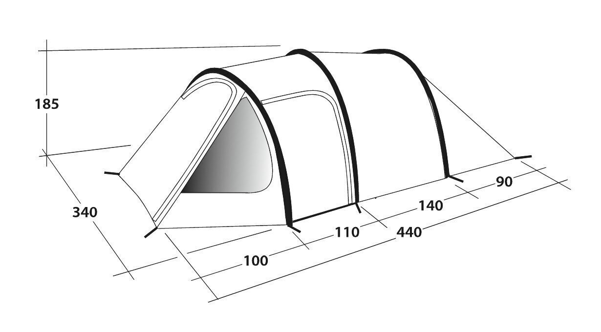 Telk Outwell Earth 5, sinine hind ja info | Telgid | hansapost.ee