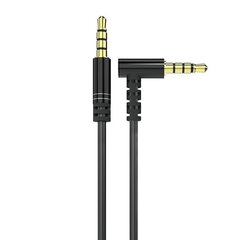 Угловой кабель Dudao AUX mini jack 3,5мм 1 м, черный (L11) цена и информация | Borofone 43757-uniw | hansapost.ee