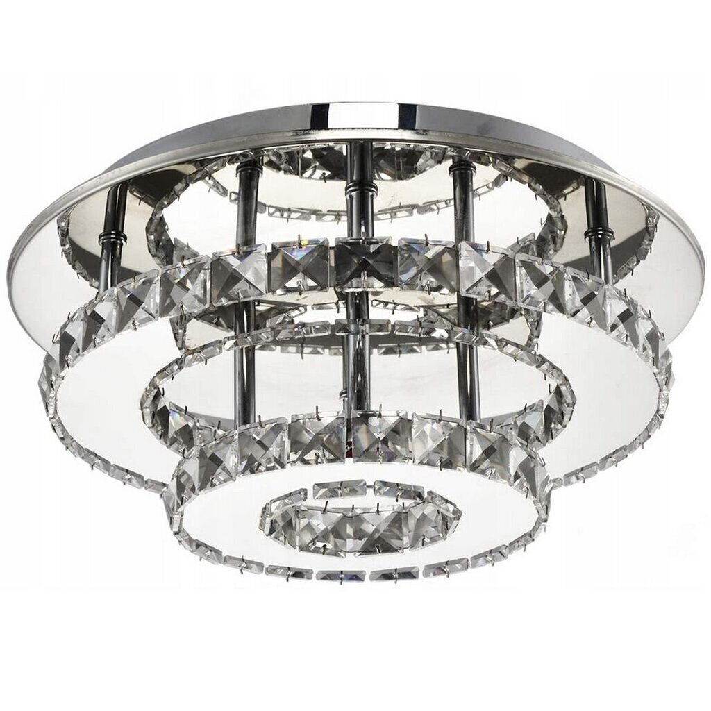 LED laevalgusti Crystal Round Double, 4000K hind ja info | Laelambid | hansapost.ee