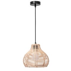 Rippvalgusti Bamboo Natural, Small / 22 cm price and information | Pendant lights | hansapost.ee