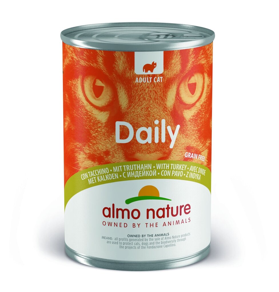 Konserv kassidele Almo Nature DAILY, 400 g hind ja info | Kassikonservid | hansapost.ee