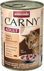 Консервы для взрослых кошек Animonda с куриным, индюшачьим и утиным сердцем, 400 г цена и информация | Кошачьи консервы | hansapost.ee