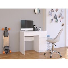 Письменный стол NORE A7, правый вариант, белого цвета цена и информация | Компьютерные, письменные столы | hansapost.ee