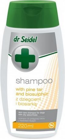 Šampoon Dr. Seidel tõrvaga, 220 ml цена и информация | Hooldus/grooming | hansapost.ee