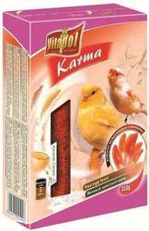 Punane kanaarilindude toit munaga Vitapol, 350 g цена и информация | Toit lindudele | hansapost.ee