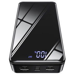 Väline aku Power Bank Borofone BJ8 30000mAh must hind ja info | Akupangad | hansapost.ee