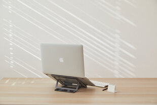 Стол для ноутбука Bros&Company Pout Eyes 3 Angle, серый цена и информация | Компьютерные, письменные столы | hansapost.ee