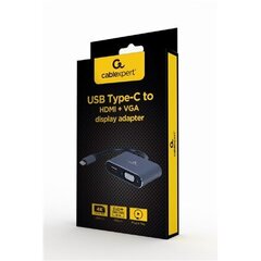Cablexpert A-USB3C-HDMIVGA-01 hind ja info | USB adapterid ja jagajad | hansapost.ee