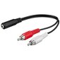 Adapter Goobay 50092, 3.5mm, 0.2m цена и информация | USB adapterid ja jagajad | hansapost.ee