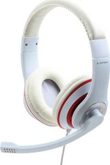 Наушники Gembird Stereo Headset MHS 03 WTRD White цена и информация | Наушники | hansapost.ee