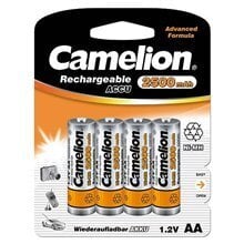 Camelion элементы Rechargeable Batteries Ni-MH, AA/HR6, 2500 мАч, 4 шт. цена и информация | Батарейки | hansapost.ee