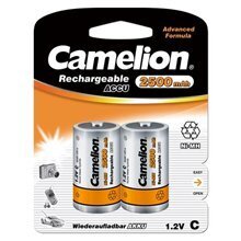 Patareid Camelion Rechargeable Batteries Ni-MH, C/HR14, 2500 mAh, 2 tk. цена и информация | Patareid | hansapost.ee