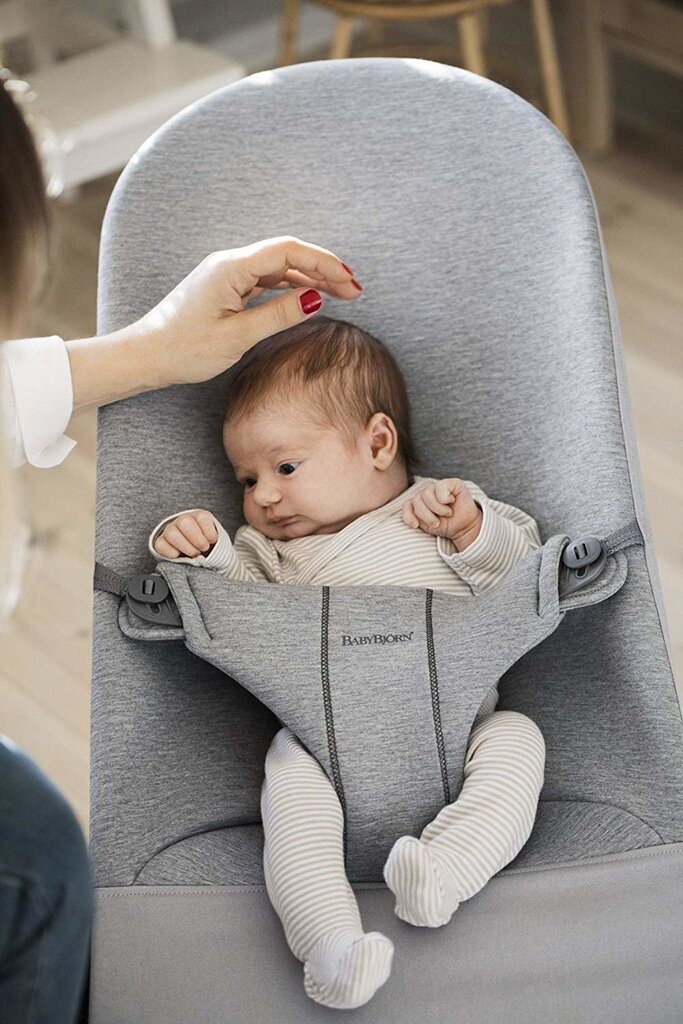 Babybjörn lamamistool Bliss Bundle Light Grey, 3D Jersey/toy цена и информация | Beebi lamamistoolid | hansapost.ee