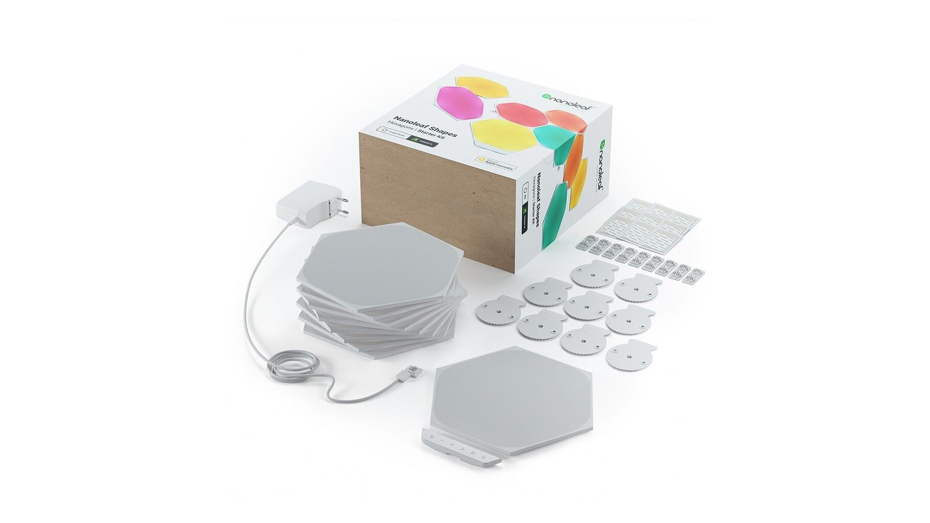 Nanoleaf Shapes Hexagons Smarter Kit (9 paneeli) hind ja info | Seinavalgustid | hansapost.ee