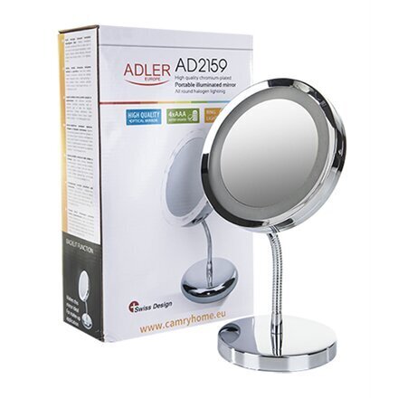 Kosmeetikapeegel LED valgustusega Adler AD 2159 hind ja info | Vannitoa aksessuaarid | hansapost.ee