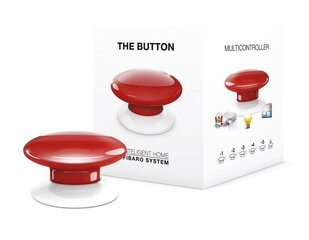 Кнопка Fibaro Z-Wave, Красный цена и информация | Выключатели, розетки | hansapost.ee
