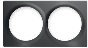 Fibaro Double Cover Plate, Black hind ja info | Pistikupesad ja lülitid | hansapost.ee