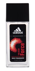 Spreideodorant Adidas Team Force meestele 75 ml цена и информация | Мужская парфюмированная косметика | hansapost.ee
