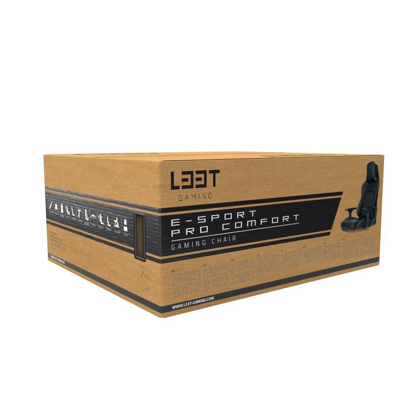 Mänguritool L33T Gaming E-Sport Pro Comfort, must hind ja info | Kontoritoolid | hansapost.ee