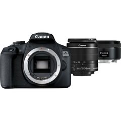 Canon EOS 2000D + EF-S 18-55мм IS II + EF 50мм STM цена и информация | Цифровые фотоаппараты | hansapost.ee