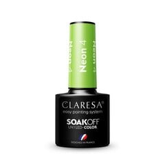 Kauapüsiv hübriidküünelakk Claresa Neon 4, 5 g hind ja info | Claresa Parfüümid, lõhnad ja kosmeetika | hansapost.ee