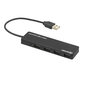 USB jaotur Tellur Basic, 4 porti, USB 2.0, Must hind ja info | USB adapterid ja jagajad | hansapost.ee