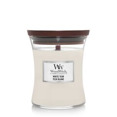 WoodWick ароматическая свеча White Teak, 275 г цена и информация | Свечи, подсвечники | hansapost.ee