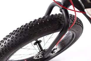 Maastikuratas Louke Fat bike, 26", must/punane hind ja info | Jalgrattad | hansapost.ee