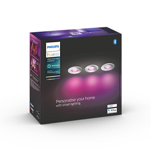 Philipsi süvistatav kohtvalgusti Hue Xamento, 3 tk цена и информация | Süvistatavad LED valgustid | hansapost.ee