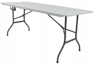 Раскладной стол Party, 180x70 см, белый цена и информация | Садовые столы, столики | hansapost.ee