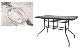Комплект уличной мебели Cyprus Rectangle/O 120/4, серый/черный цена и информация | Комплекты уличной мебели | hansapost.ee