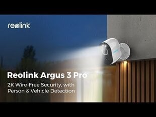 Reolink Argus 3 PRO juhtmevaba akuga valvekaamera valgustusega, isiku ja sõiduki tuvastusega hind ja info | Reolink Kodu turvalisus | hansapost.ee